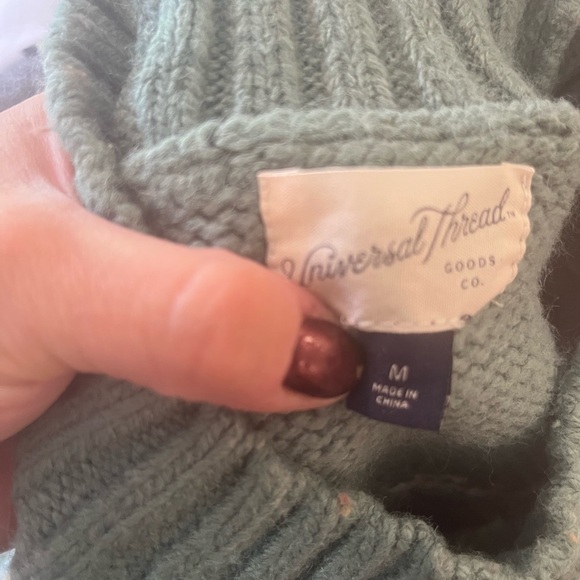 Universal Thread Cozy Green and Orange Patterned Sweater - Trendy Grandpa Style - Picture 2 of 4